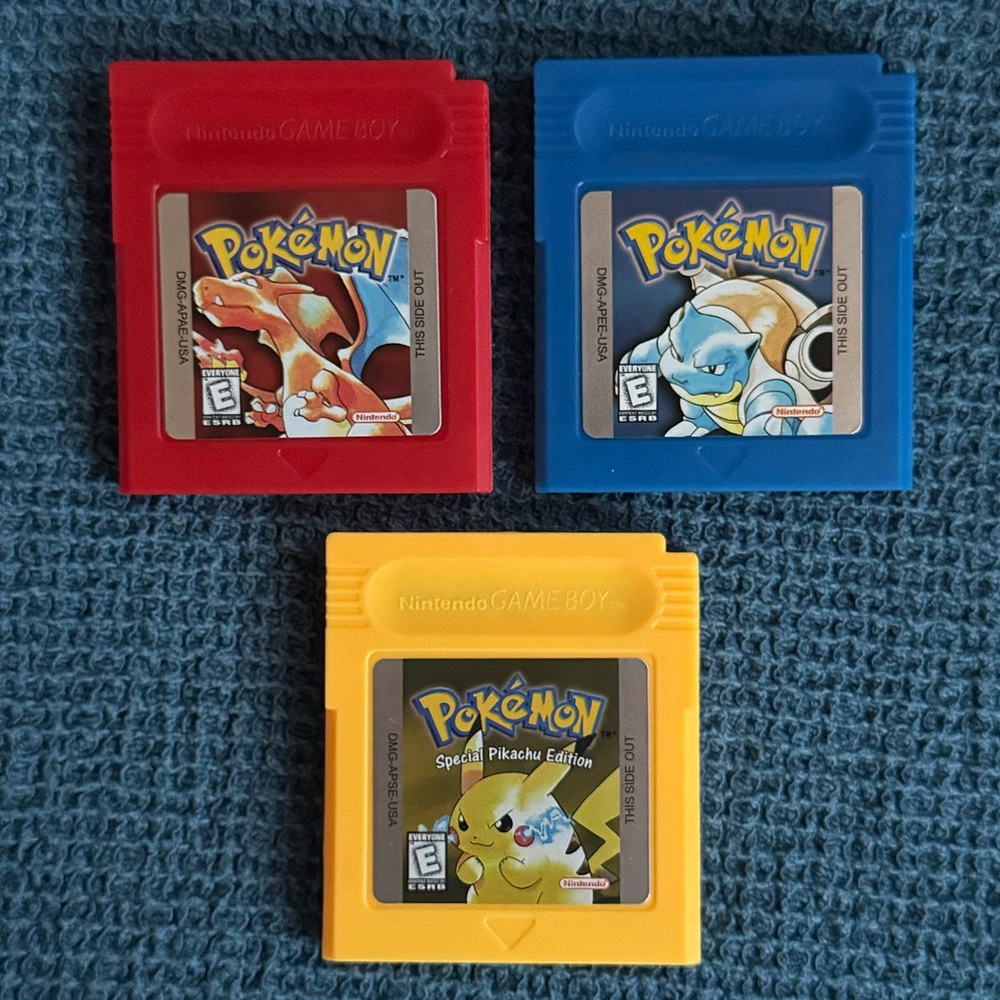 Game Boy Pokemon Games Set of 3